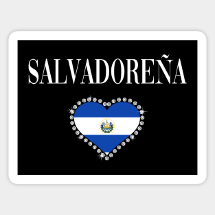 Women Camiseta Salvadorena Salvadoran Girl Women T-shirt Sticker